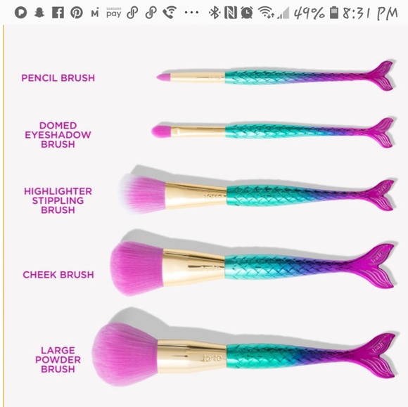 Tarte -Minutes to Mermaid Brush Set - Picture 4 of 5